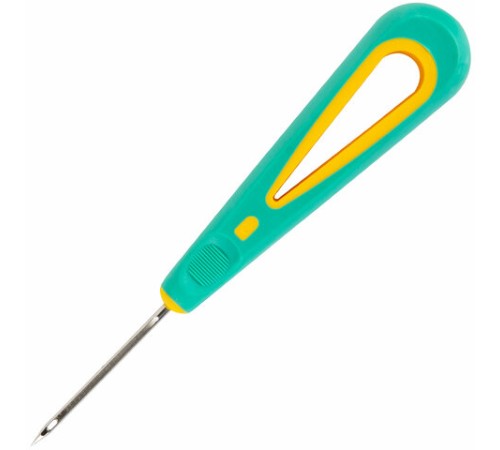 Шило с ушком, общая длина 145 мм, d=3 мм, прорезиненная ручка, STAFF, 238114