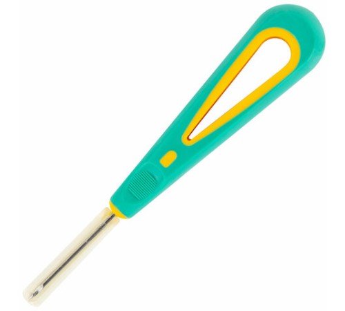 Шило с крючком, общая длина 140 мм, d=2 мм, прорезиненная ручка, STAFF, 238115