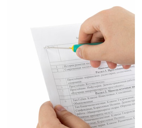 Шило с крючком, общая длина 140 мм, d=2 мм, прорезиненная ручка, STAFF, 238115