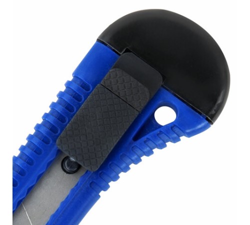 Нож канцелярский 18 мм STAFF EVERYDAY, фиксатор, матовый корпус ассорти, упаковка с подвесом, 238179