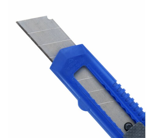 Нож канцелярский 18 мм STAFF EVERYDAY, фиксатор, матовый корпус ассорти, упаковка с подвесом, 238179