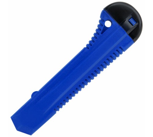 Нож канцелярский 18 мм STAFF EVERYDAY, фиксатор, матовый корпус ассорти, упаковка с подвесом, 238179