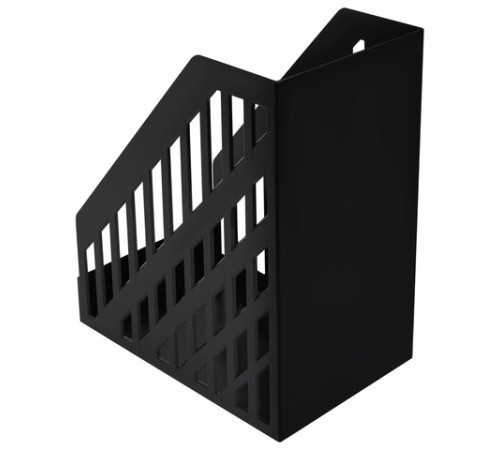 Лоток вертикальный для бумаг BRAUBERG ULTRA увеличенная ширина, 250х160х290 мм, черный, 238253