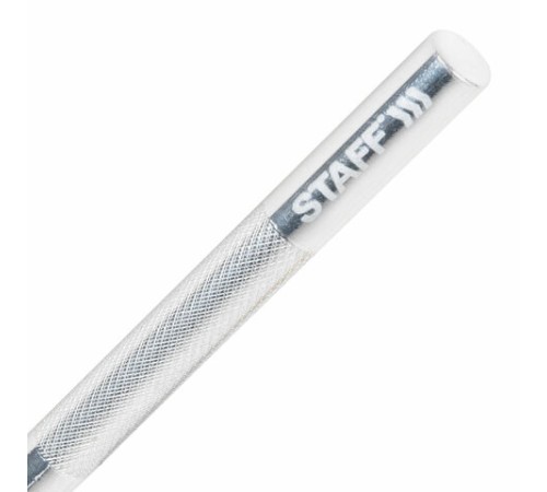 Нож макетный (скальпель) STAFF, 6 лезвий в комплекте, металлический корпус, блистер, 238258