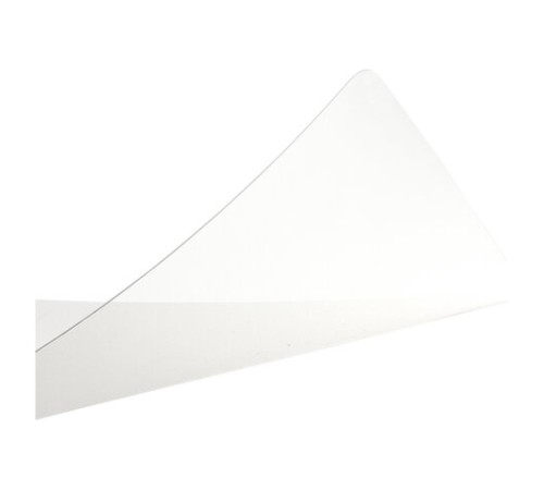 Коврик-подкладка настольный сверхпрочный 600х1200 мм, прозрачный, 0,8 мм, BRAUBERG, рулон, 238302, 1308061200