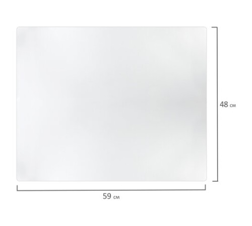 Коврик-подкладка настольный 480х590 мм, матовый, 0,8 мм, BRAUBERG, 238303, 1708485901