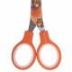 Ножницы 130 мм оранжевые, с цветной печатью 