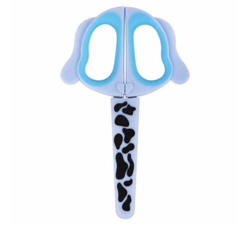 Ножницы 130 мм, фигурные рукоятки с резиновыми вставками 