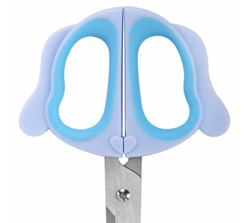 Ножницы 130 мм, фигурные рукоятки с резиновыми вставками 