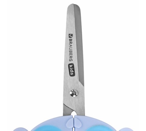 Ножницы 130 мм, фигурные рукоятки с резиновыми вставками 