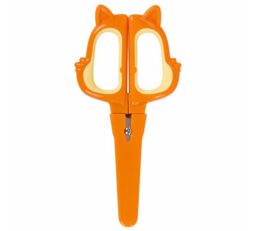 Ножницы 130 мм, фигурные рукоятки с резиновыми вставками 