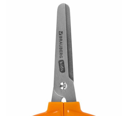 Ножницы 130 мм, фигурные рукоятки с резиновыми вставками 