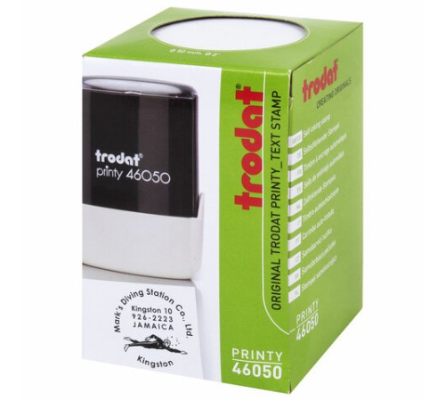 Оснастка для печатей D=50 мм, TRODAT 46050 PRINTY 2.0, БЕЗ ПОДУШКИ (код подушки 238390), 44929