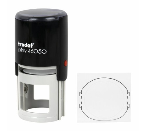 Оснастка для печатей D=50 мм, TRODAT 46050 PRINTY 2.0, БЕЗ ПОДУШКИ (код подушки 238390), 44929