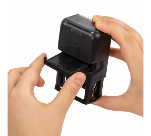 Датер со свободным полем, оттиск 41 х 24 мм, синий, TRODAT 4750 PRINTY 4.0, корпус черный, 141304