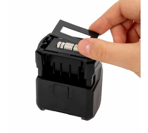 Датер со свободным полем, оттиск 41 х 24 мм, синий, TRODAT 4750 PRINTY 4.0, корпус черный, 141304