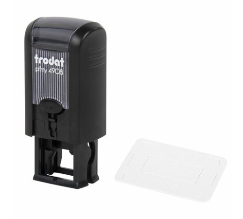 Оснастка для штампа, размер оттиска 15х7 мм, синий, TRODAT 4908 P3, подушка в комплекте, 95114