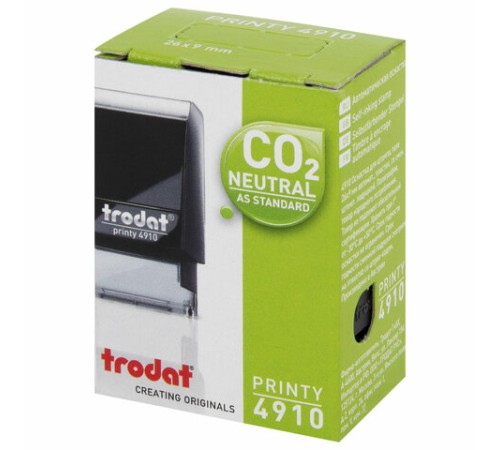 Оснастка для штампа, размер оттиска 26х9 мм, синий, TRODAT 4910 P4, подушка в комплекте, 56876