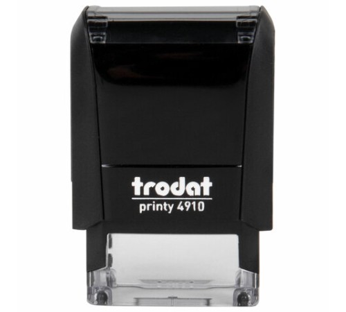 Оснастка для штампа, размер оттиска 26х9 мм, синий, TRODAT 4910 P4, подушка в комплекте, 56876