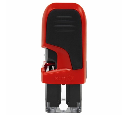 Штамп самонаборный 3-стр, 38х14 мм, синий, TRODAT 4911P4/DB, корпус КРАСНЫЙ, КАССА В КОМПЛЕКТЕ, 43217