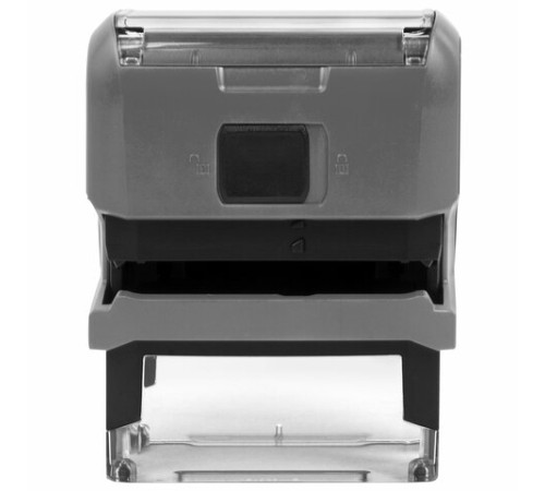 Штамп самонаборный 4-стр, 47х18 мм, синий, TRODAT 4912P4/DB, корпус СЕРЫЙ, КАССЫ В КОМПЛЕКТЕ, 43215