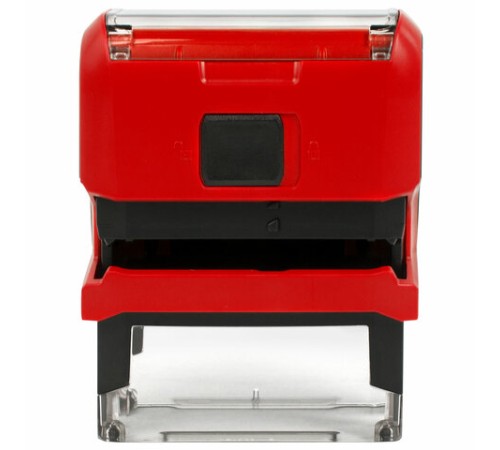 Штамп самонаборный 4-стр., 47х18 мм, синий, TRODAT 4912P4/DB, корпус КРАСНЫЙ, КАССЫ В КОМПЛЕКТЕ, 43218