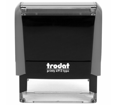 Штамп самонаборный 5-стр, 58х22 мм, синий, TRODAT 4913P4/DB, корпус СЕРЫЙ, КАССЫ В КОМПЛЕКТЕ, 43216