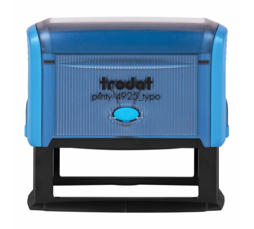Штамп самонаборный 5-стр, оттиск 82х25 мм, синий, TRODAT 4925, корпус СИНИЙ, КАССЫ В КОМПЛЕКТЕ, 53404
