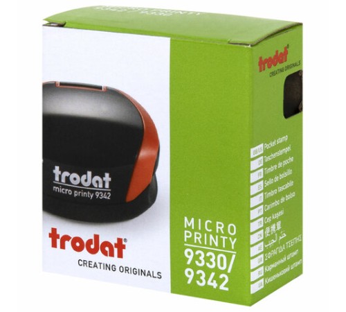 Оснастка для печатей КАРМАННАЯ, D=42 мм синий, TRODAT 9342 MICRO P4, корпус синий, подушка,163187