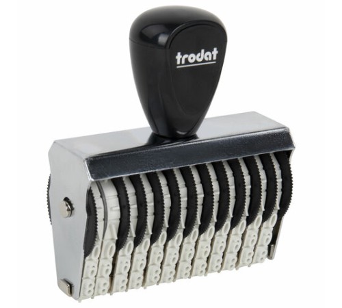 Нумератор ручной ленточный, 12 разрядов, оттиск 62 х5 мм, TRODAT 15512, 54905