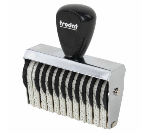 Нумератор ручной ленточный, 12 разрядов, оттиск 62 х5 мм, TRODAT 15512, 54905