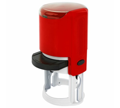 Оснастка для печатей оттиск D=42 мм, синий, TRODAT IDEAL 46042, корпус КРАСНЫЙ, крышка, подушка,125311