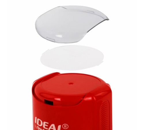 Оснастка для печатей оттиск D=42 мм, синий, TRODAT IDEAL 46042, корпус КРАСНЫЙ, крышка, подушка,125311