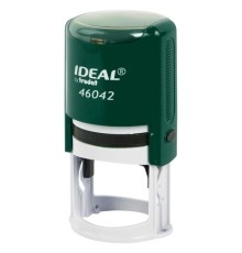Оснастка для печатей оттиск D=42 мм, синий, TRODAT IDEAL 46042, корпус ИЗУМРУД, крышка, подушка,191407