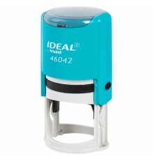Оснастка для печатей оттиск D=42 мм, синий, TRODAT IDEAL 46042, корпус БИРЮЗОВЫЙ, крышка, подушка,198959