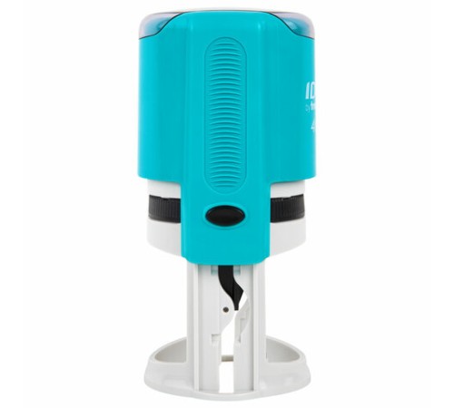 Оснастка для печатей оттиск D=42 мм, синий, TRODAT IDEAL 46042, корпус БИРЮЗОВЫЙ, крышка, подушка,198959