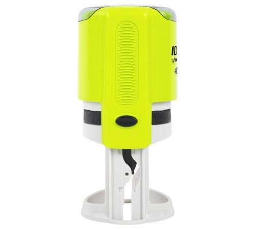 Оснастка для печатей оттиск D=42 мм, синий, TRODAT IDEAL 46042, корпус ЖЕЛТЫЙ, крышка, подушка, 198960