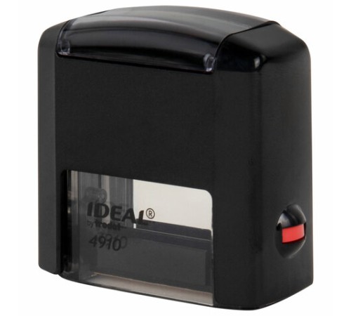 Оснастка для штампа, размер оттиска 26х9 мм, синий, TRODAT IDEAL 4910 P2, подушка в комплекте, 125414