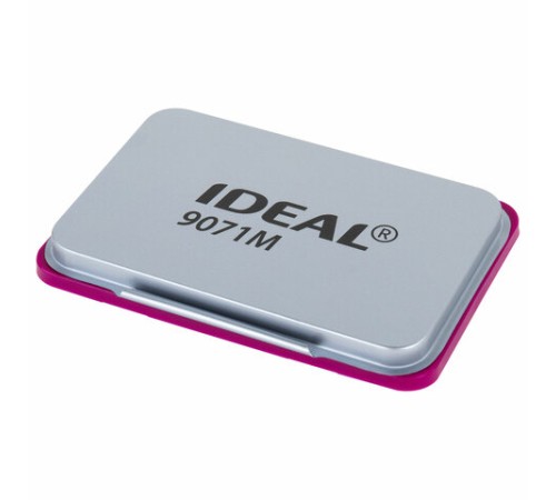 Штемпельная подушка TRODAT IDEAL 9071М, 90х56 мм, металлический корпус, ФИОЛЕТОВАЯ, 153126