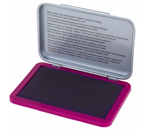 Штемпельная подушка TRODAT IDEAL 9071М, 90х56 мм, металлический корпус, ФИОЛЕТОВАЯ, 153126