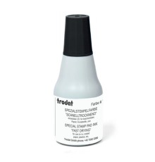 Краска штемпельная TRODAT 7021, черная 25 мл, на СПИРТОВОЙ основе, 73478