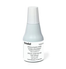 Краска штемпельная TRODAT 7021 белая 25 мл, на СПИРТОВОЙ основе, 73478, 73481