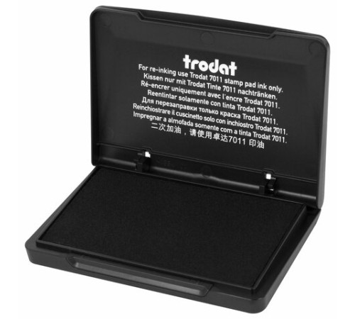Штемпельная подушка TRODAT 9051 90х50 мм, ЧЕРНАЯ, 191020