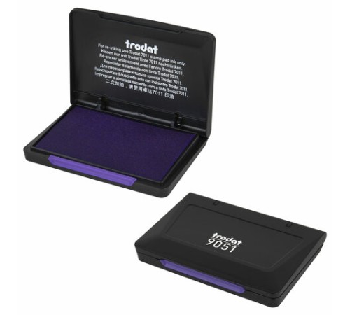 Штемпельная подушка TRODAT 9051 90х50 мм, ФИОЛЕТОВАЯ, 191021