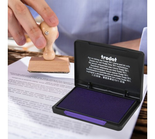 Штемпельная подушка TRODAT 9051 90х50 мм, ФИОЛЕТОВАЯ, 191021