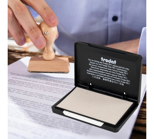 Штемпельная подушка TRODAT 9051, 90х50 мм, НЕОКРАШЕННАЯ, 191052