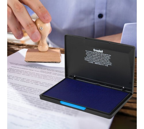 Штемпельная подушка TRODAT 9053 160х90 мм, СИНЯЯ, 191058