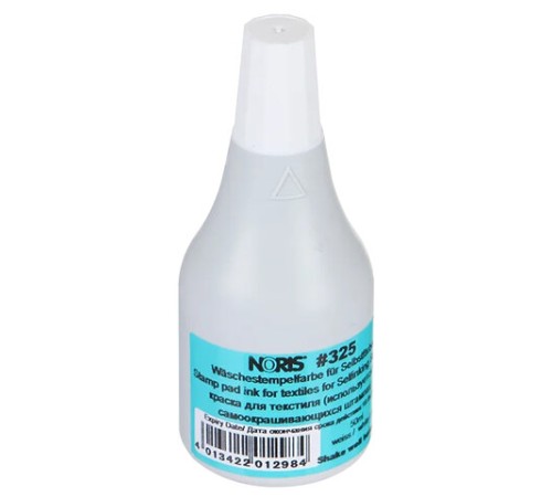 Краска штемпельная NORIS БЕЛАЯ 50 мл (специальная, для хлопковых тканей и полотна), 325Сб
