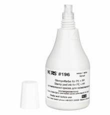 Краска штемпельная NORIS, белая, 50 мл, специальная для полиэтилена и полипропилена, 196Сб