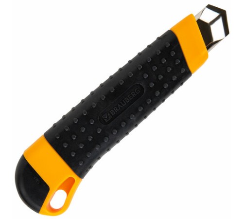 Нож универсальный мощный, 25 мм, BRAUBERG EXTRA, автофиксатор, резиновые вставки, 238731